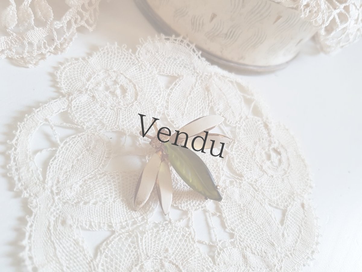 画像4: ヴィンテージ　蜻蛉のブローチ (4)