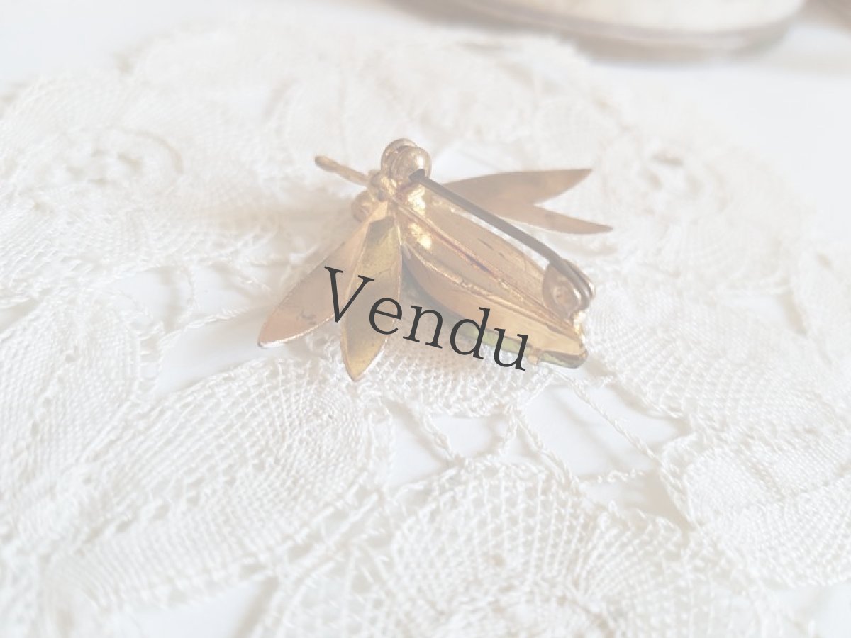 画像5: ヴィンテージ　蜻蛉のブローチ (5)