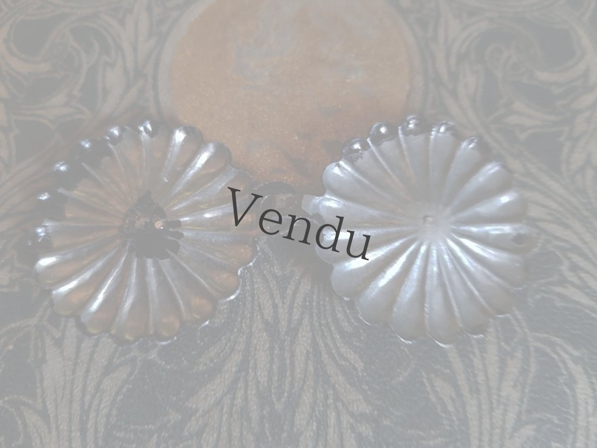 画像4: アンティーク　ベルエポック時代パピヨンの Boucles de cape（ブックル ド カプ） (4)