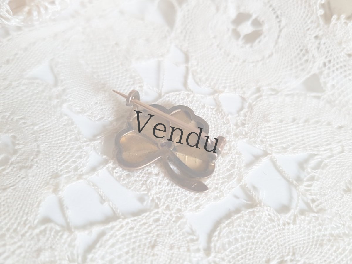 画像6: アンティーク　クローバーのブローチ (6)