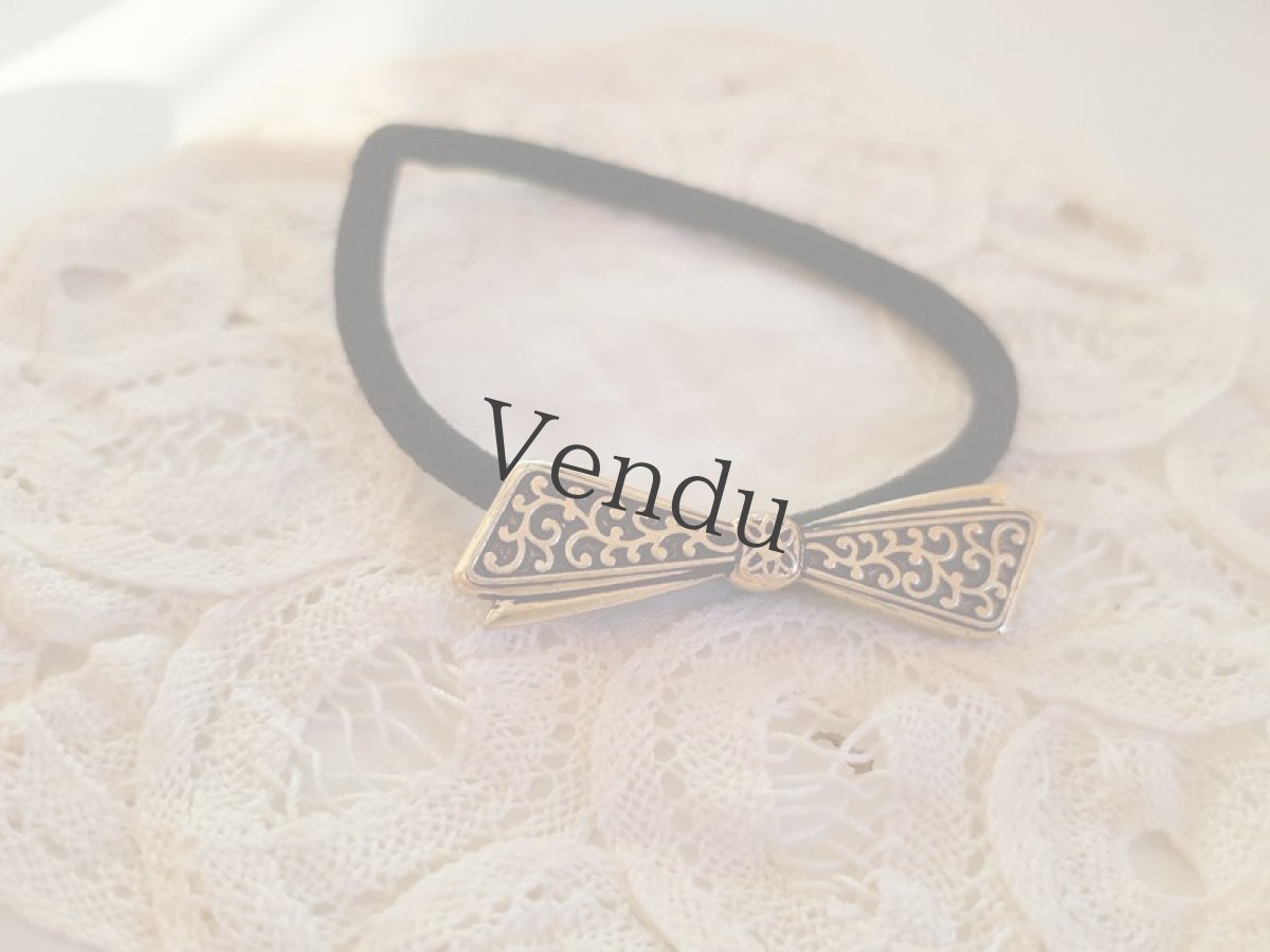 画像7: ヴィンテージ　リボンのブローチ (7)