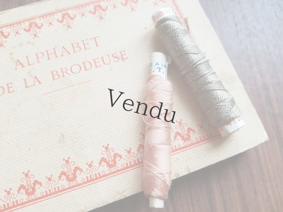 画像5: アンティーク　筒状糸巻き　２色セット (5)