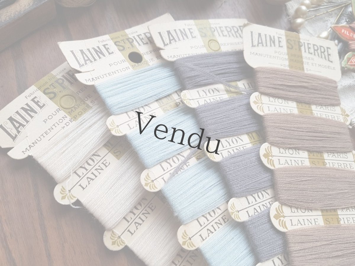 画像2: フランスヴィンテージ　紙製糸巻き LAINE St-PIERRE (2)