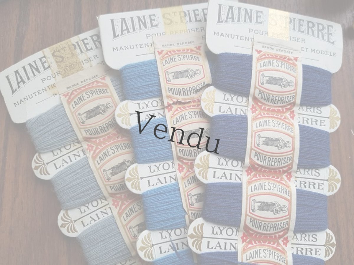 画像2: アンティーク　紙製糸巻き LAINE St-PIERRE (2)