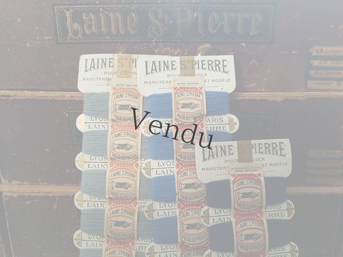 画像3: アンティーク　紙製糸巻き LAINE St-PIERRE (3)