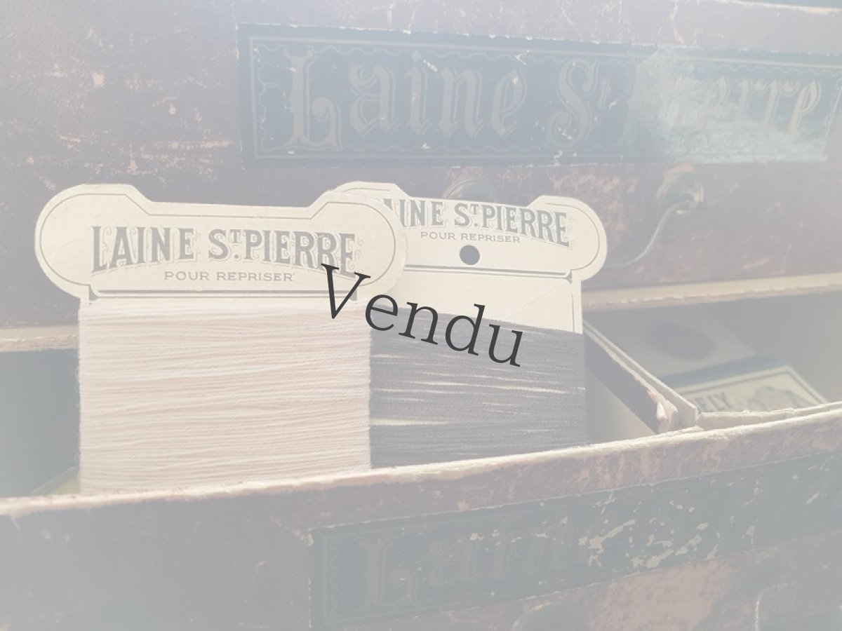 画像6: ヴィンテージ　紙製糸巻き LAINE St-PIERRE　２色セット (6)