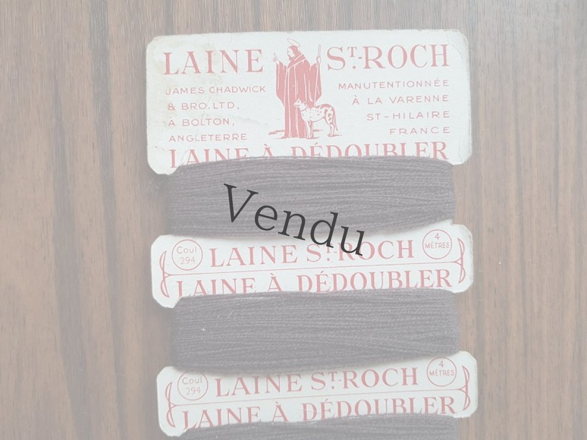 画像2: アンティーク　紙製糸巻き　チョコレート (2)