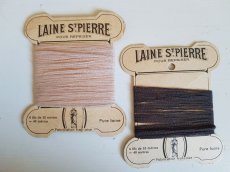 画像2: ヴィンテージ　紙製糸巻き LAINE St-PIERRE　２色セット (2)