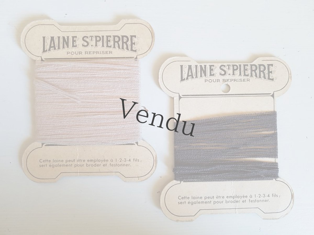 画像3: ヴィンテージ　紙製糸巻き LAINE St-PIERRE　２色セット (3)