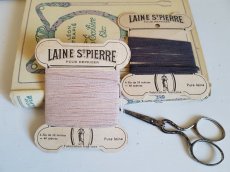 画像1: ヴィンテージ　紙製糸巻き LAINE St-PIERRE　２色セット (1)