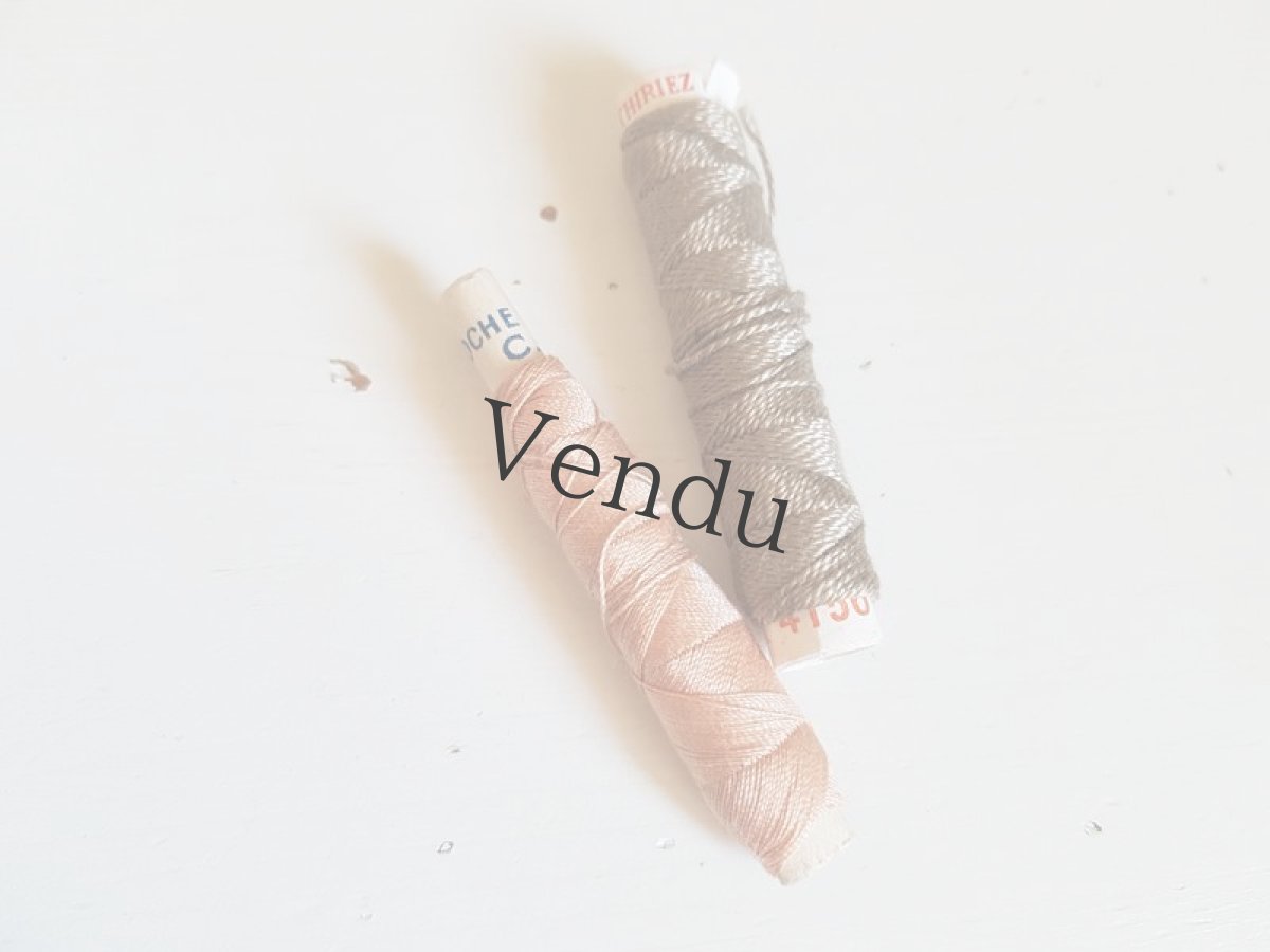 画像4: アンティーク　筒状糸巻き　２色セット (4)