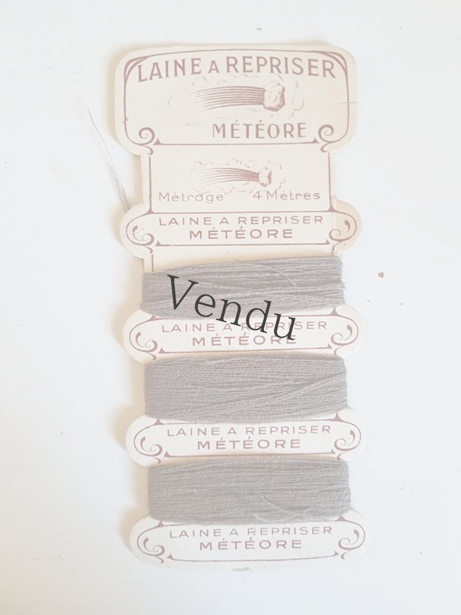 画像2: アンティーク　紙製糸巻き　"MÉTÉORE(流星)"　グレージュ (2)