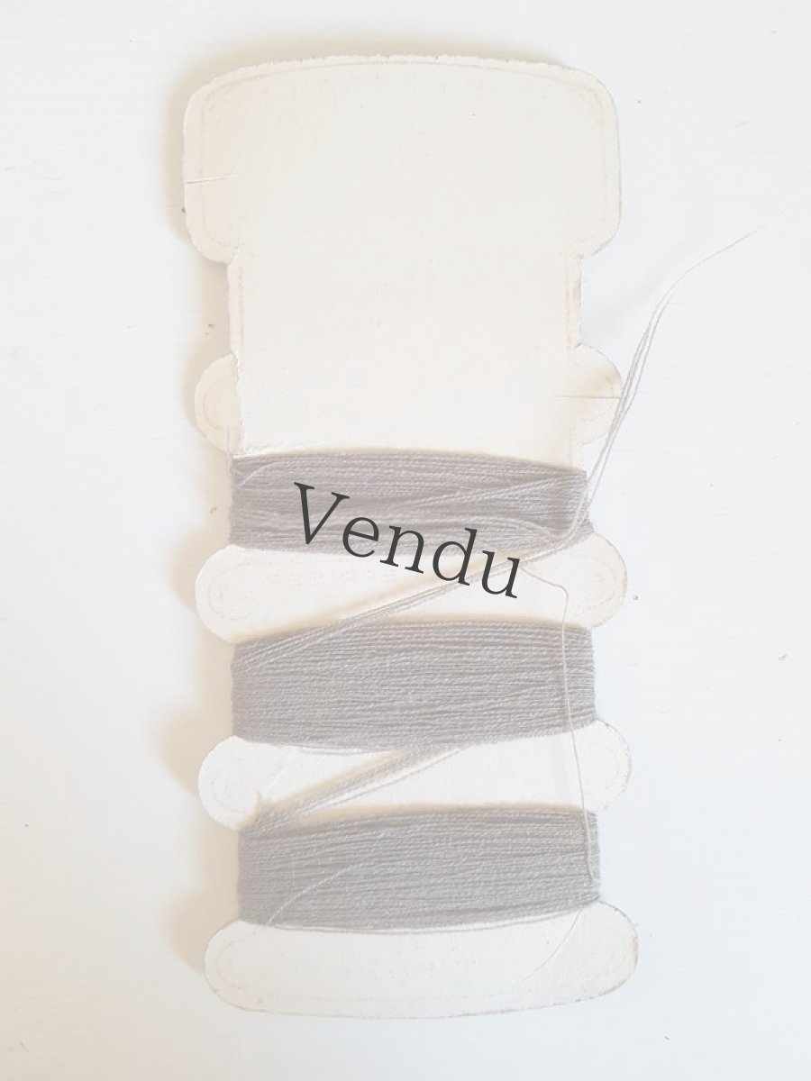 画像4: アンティーク　紙製糸巻き　"MÉTÉORE(流星)"　グレージュ (4)