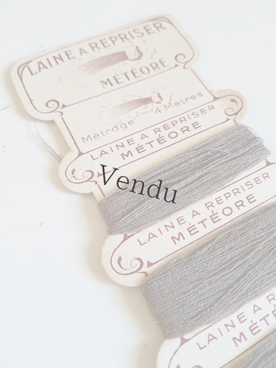 画像3: アンティーク　紙製糸巻き　"MÉTÉORE(流星)"　グレージュ (3)