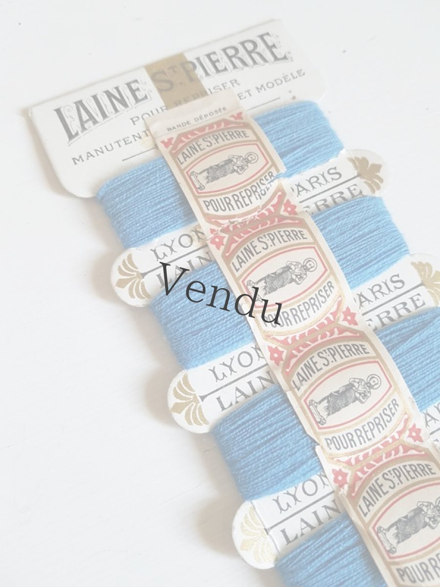 画像7: アンティーク　紙製糸巻き LAINE St-PIERRE (7)