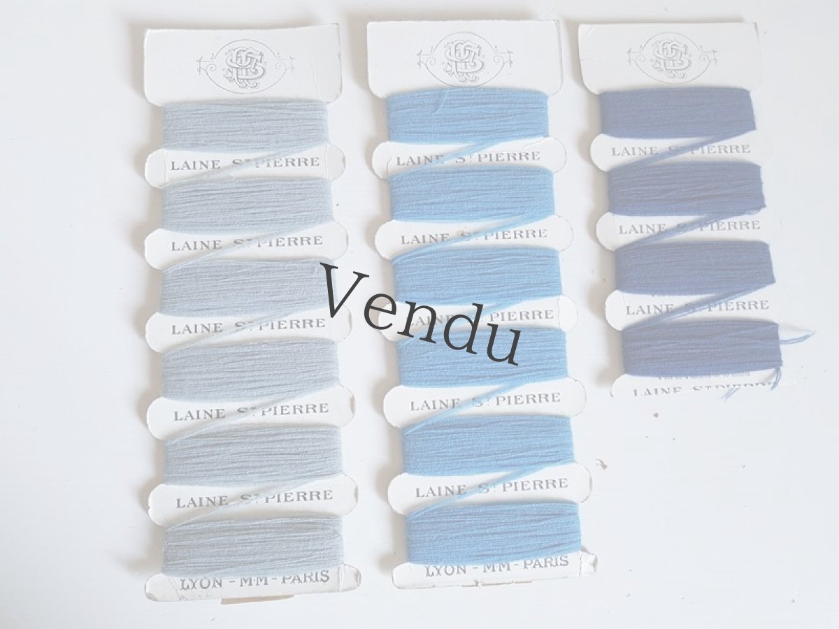 画像9: アンティーク　紙製糸巻き LAINE St-PIERRE (9)