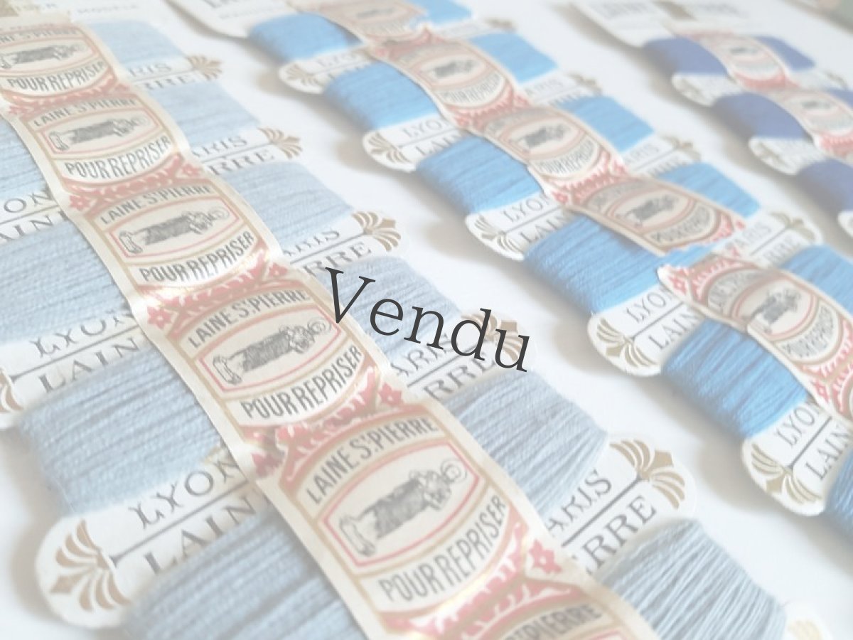 画像10: アンティーク　紙製糸巻き LAINE St-PIERRE (10)