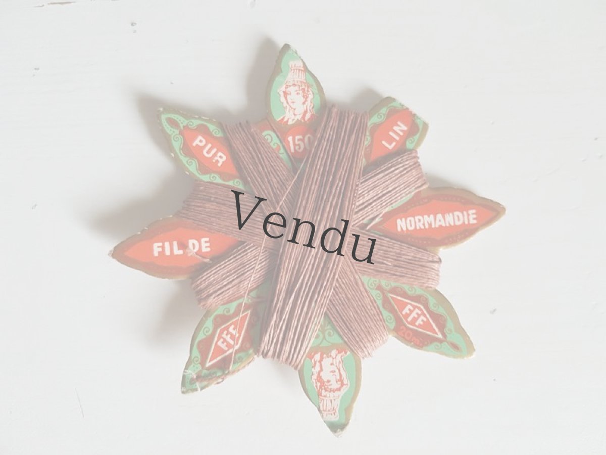 画像5: アンティーク　ノルマンディー　リネン糸巻き (5)