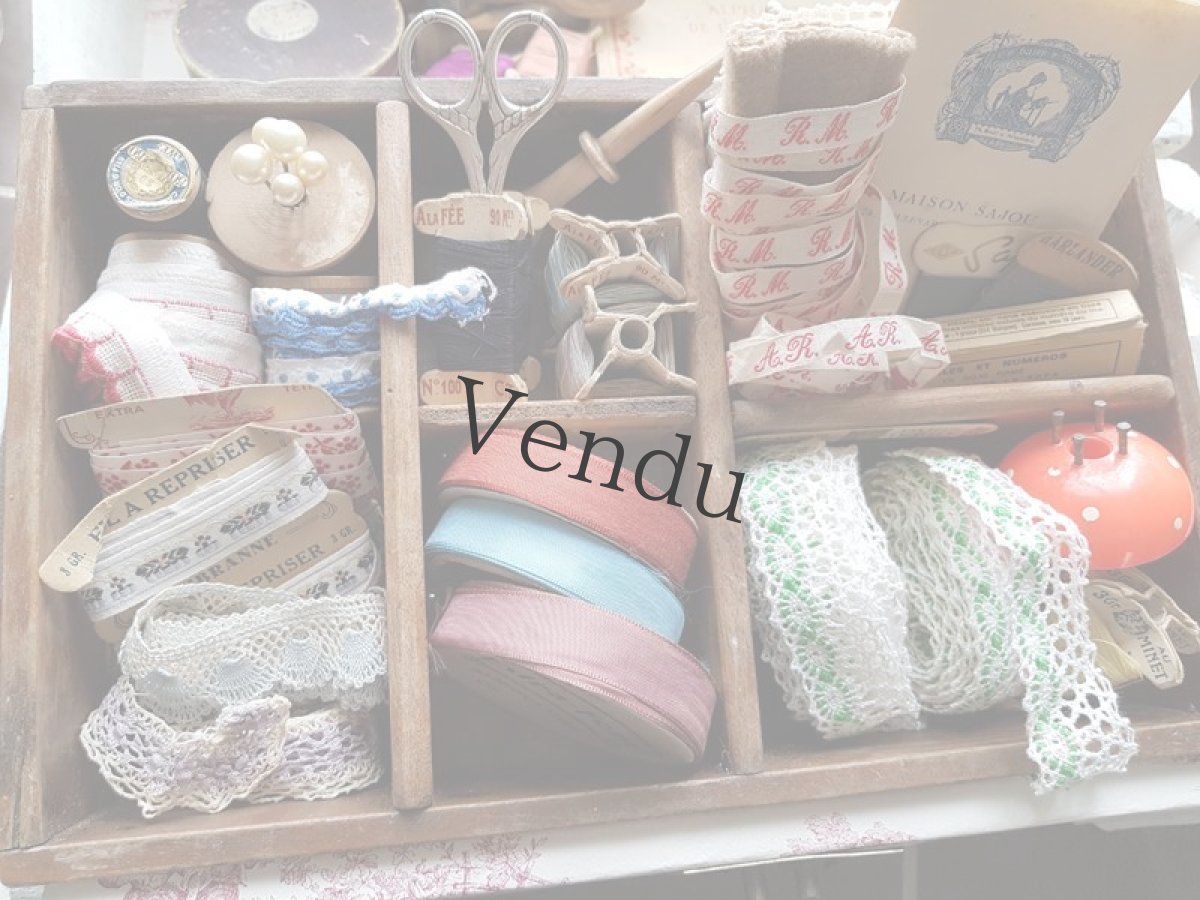 画像6: 【S様お取り置き品】ヴィンテージ　ノスタルジックなラベンダー色のレースブレード (6)