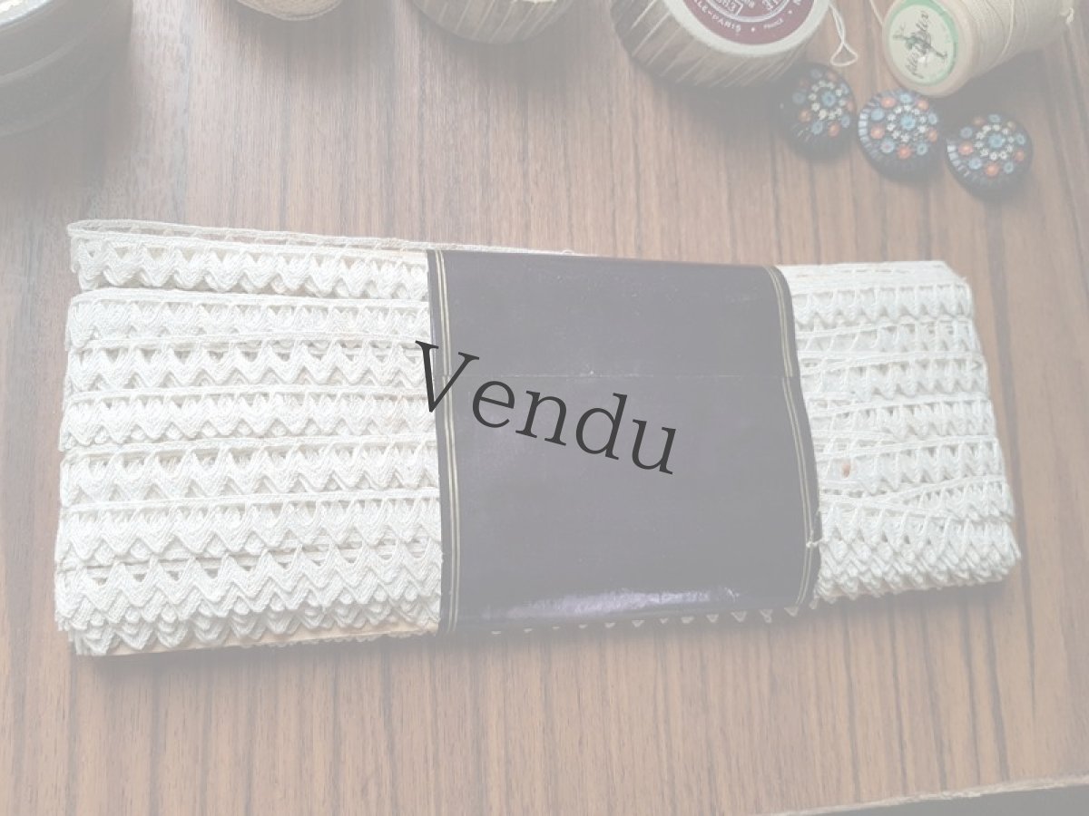 画像7: アンティーク　ラベル付き未使用レースブレード (7)