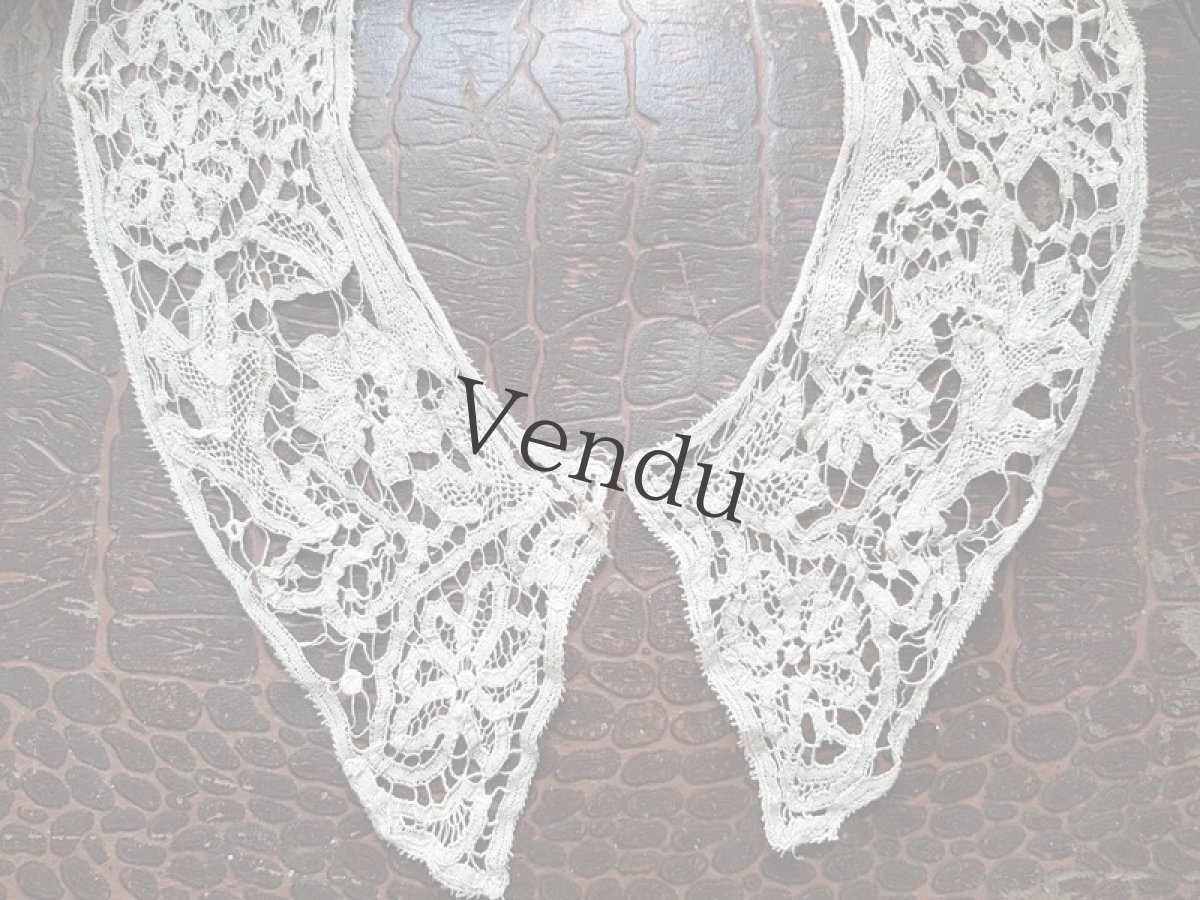 画像3: アンティーク　リネン　ニードルレースのつけ襟 (3)