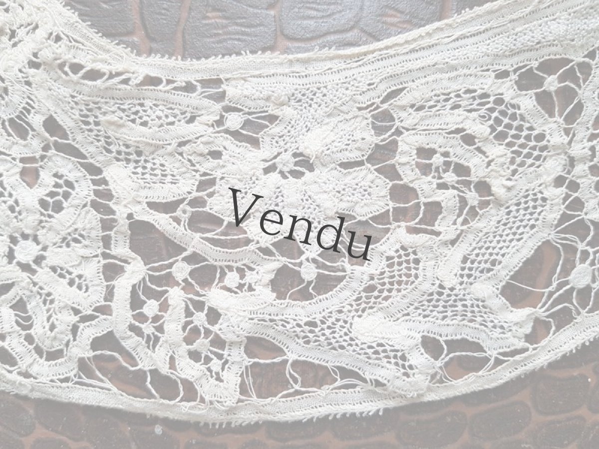 画像6: アンティーク　リネン　ニードルレースのつけ襟 (6)