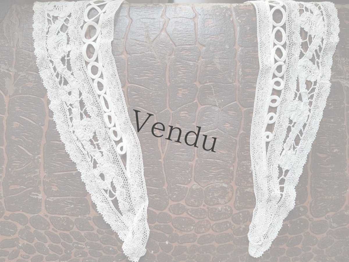 画像5: フランスヴィンテージ　バテンレースのつけ襟 (5)