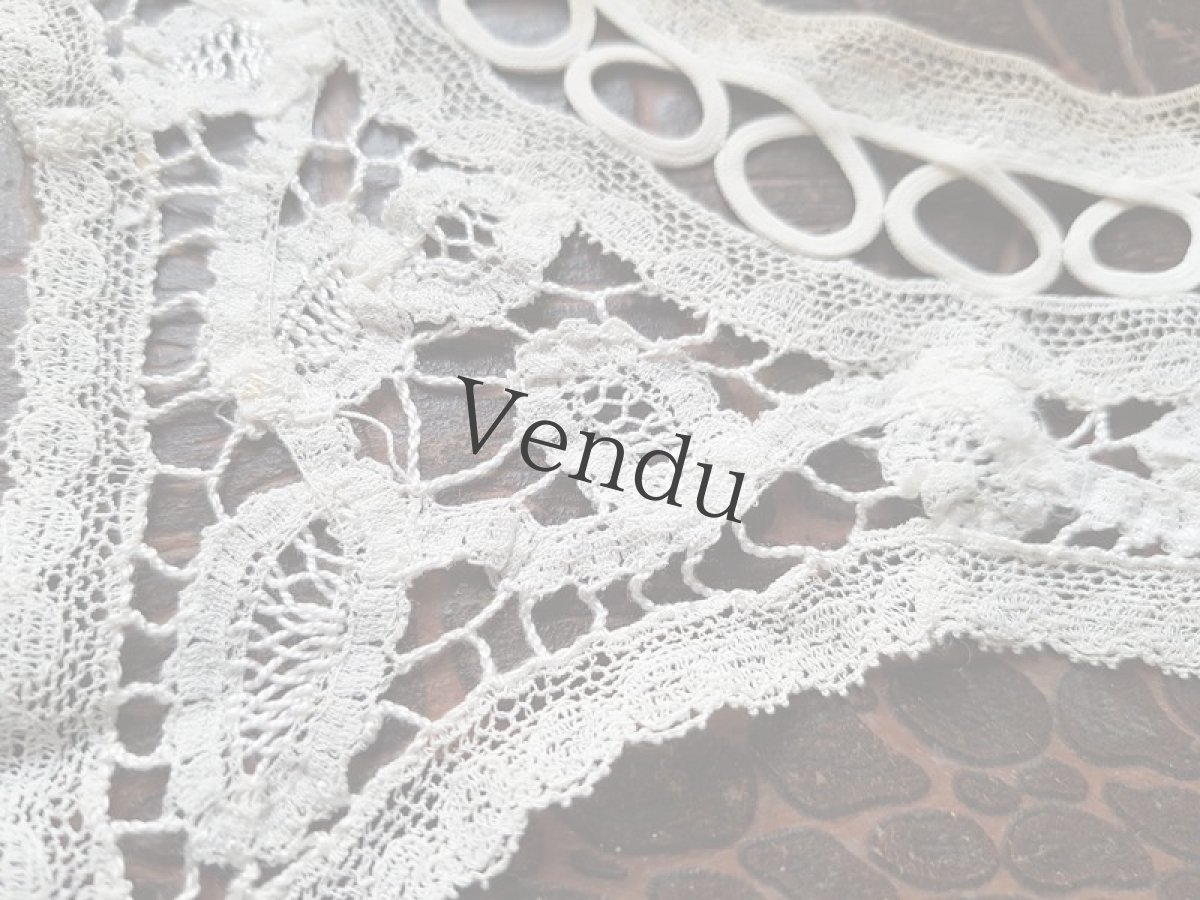 画像3: フランスヴィンテージ　バテンレースのつけ襟 (3)