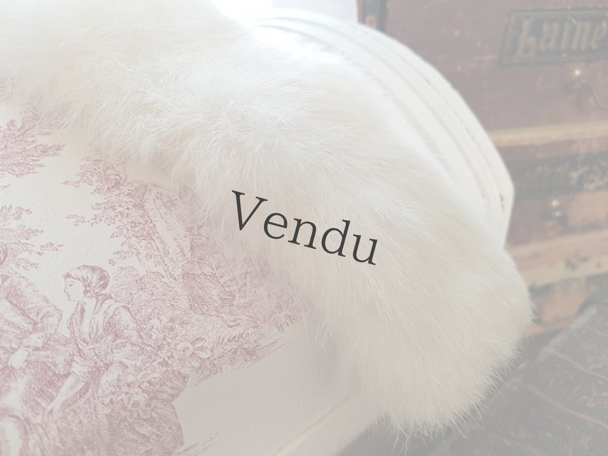 画像4: ヴィンテージ　白いファー (4)