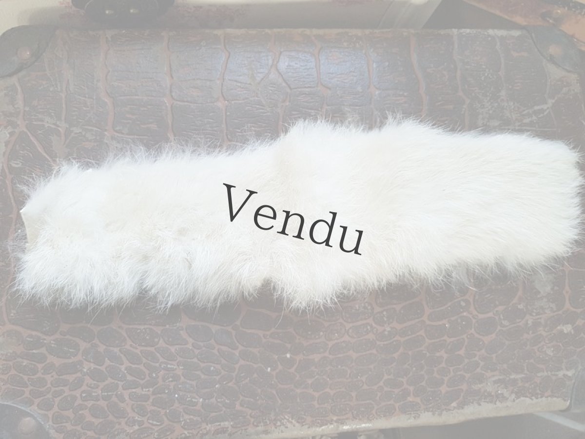 画像5: ヴィンテージ　白いファー (5)