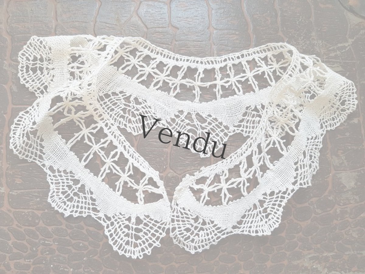 画像6: ヴィンテージ　レースのつけ襟 (6)