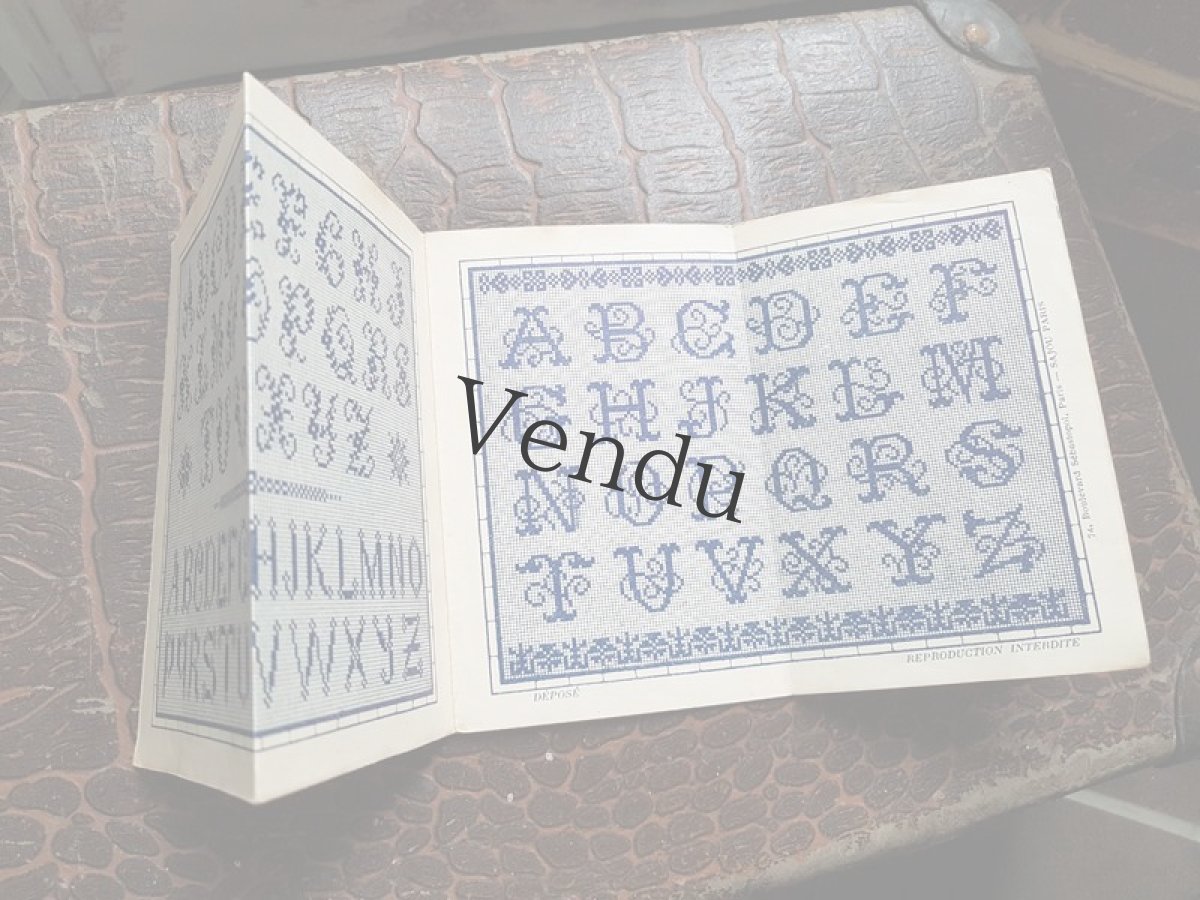 画像4: アンティーク　MAISON SAJOU 刺繍アルファベット図案 No.55 (4)