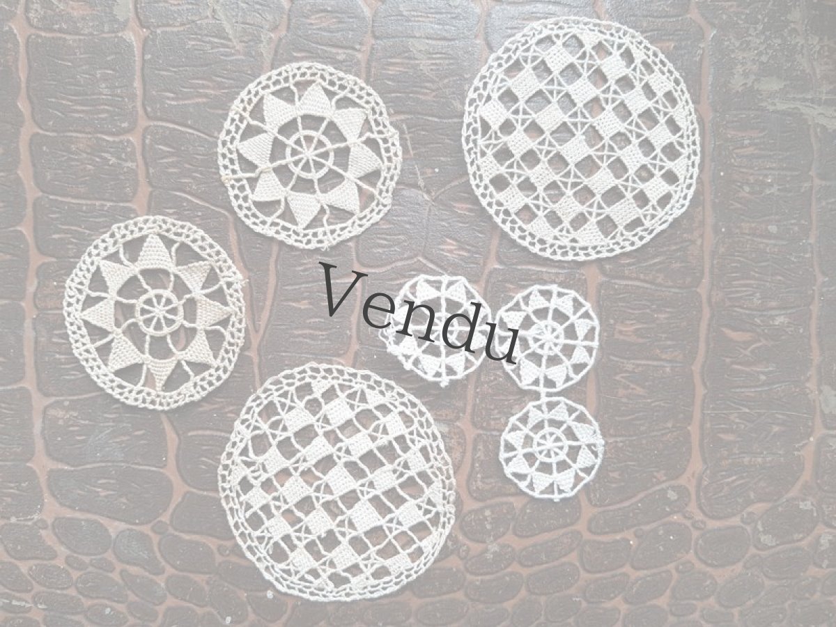 画像3: ヴィンテージ　レースのモチーフセット (3)