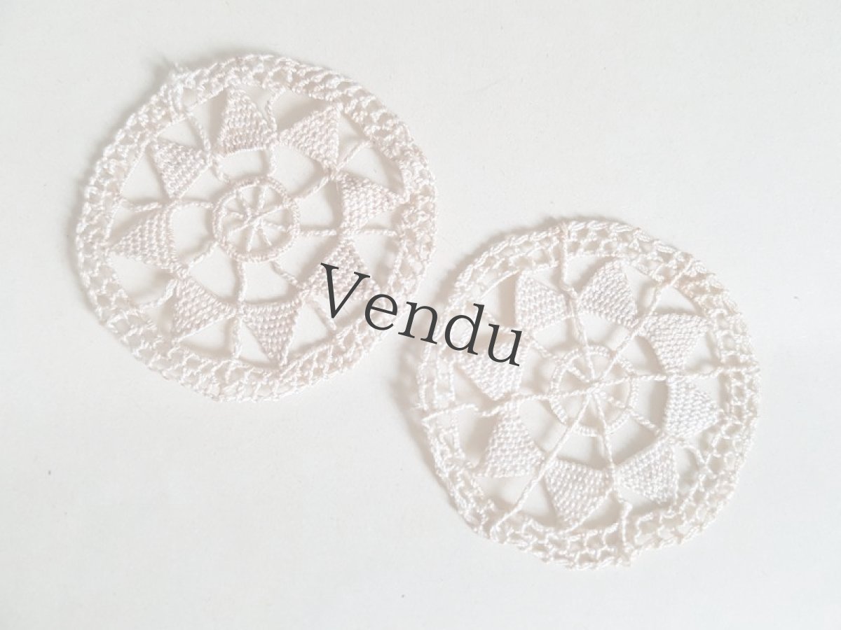 画像6: ヴィンテージ　レースのモチーフセット (6)