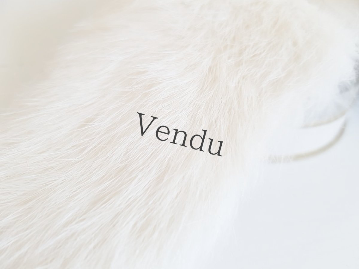 画像3: ヴィンテージ　白いファー (3)