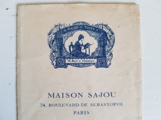 画像1: アンティーク　MAISON SAJOU 刺繍アルファベット図案 No.55 (1)