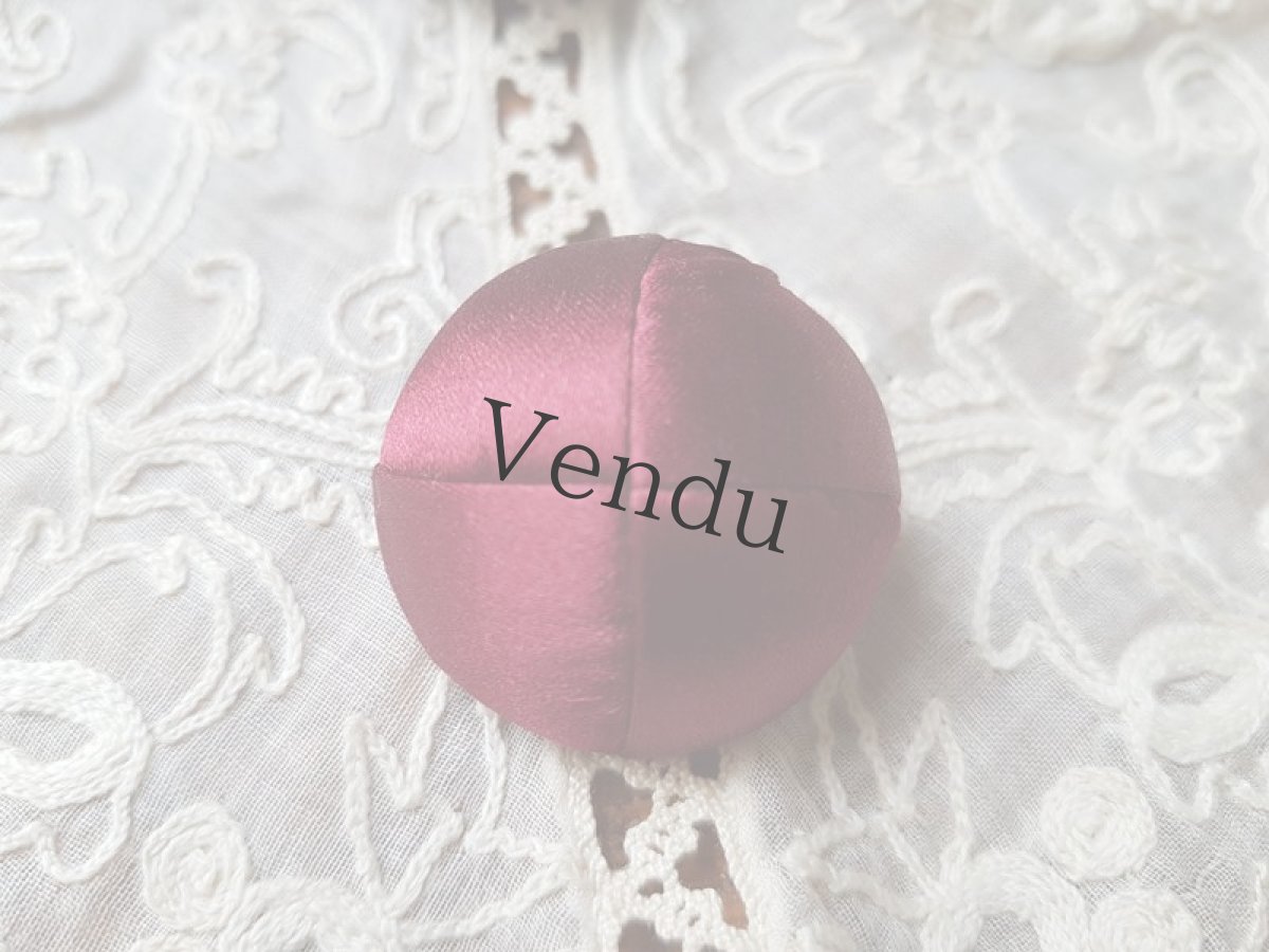 画像3: アンティーク　シルクくるみボタン28mm　３個セット (3)