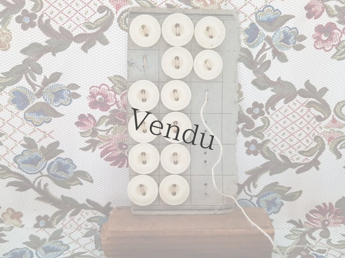 画像4: アンティーク　ミルクガラスボタンシート6mm (4)