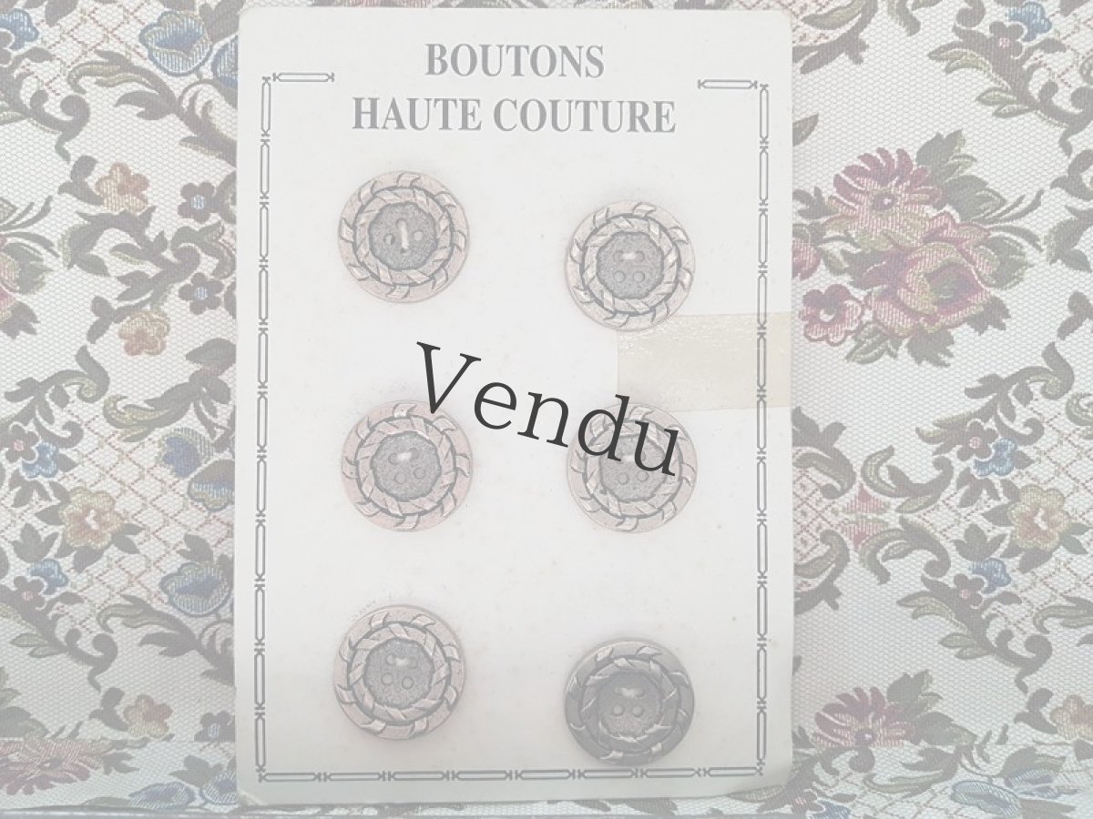 画像2: ヴィンテージ　メタルボタンシート25mm (2)