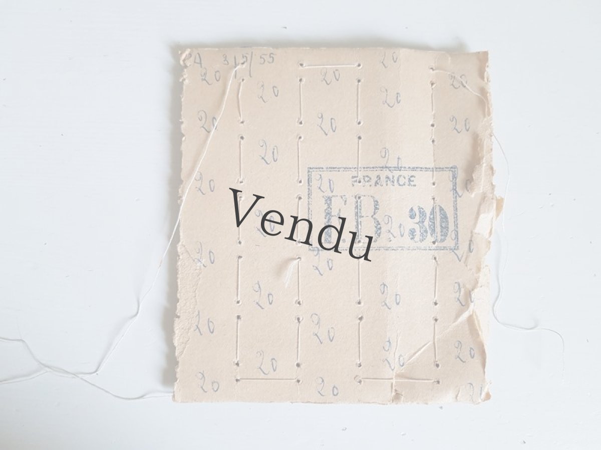 画像6: アンティーク　青いガラスボタンシート18mm (6)