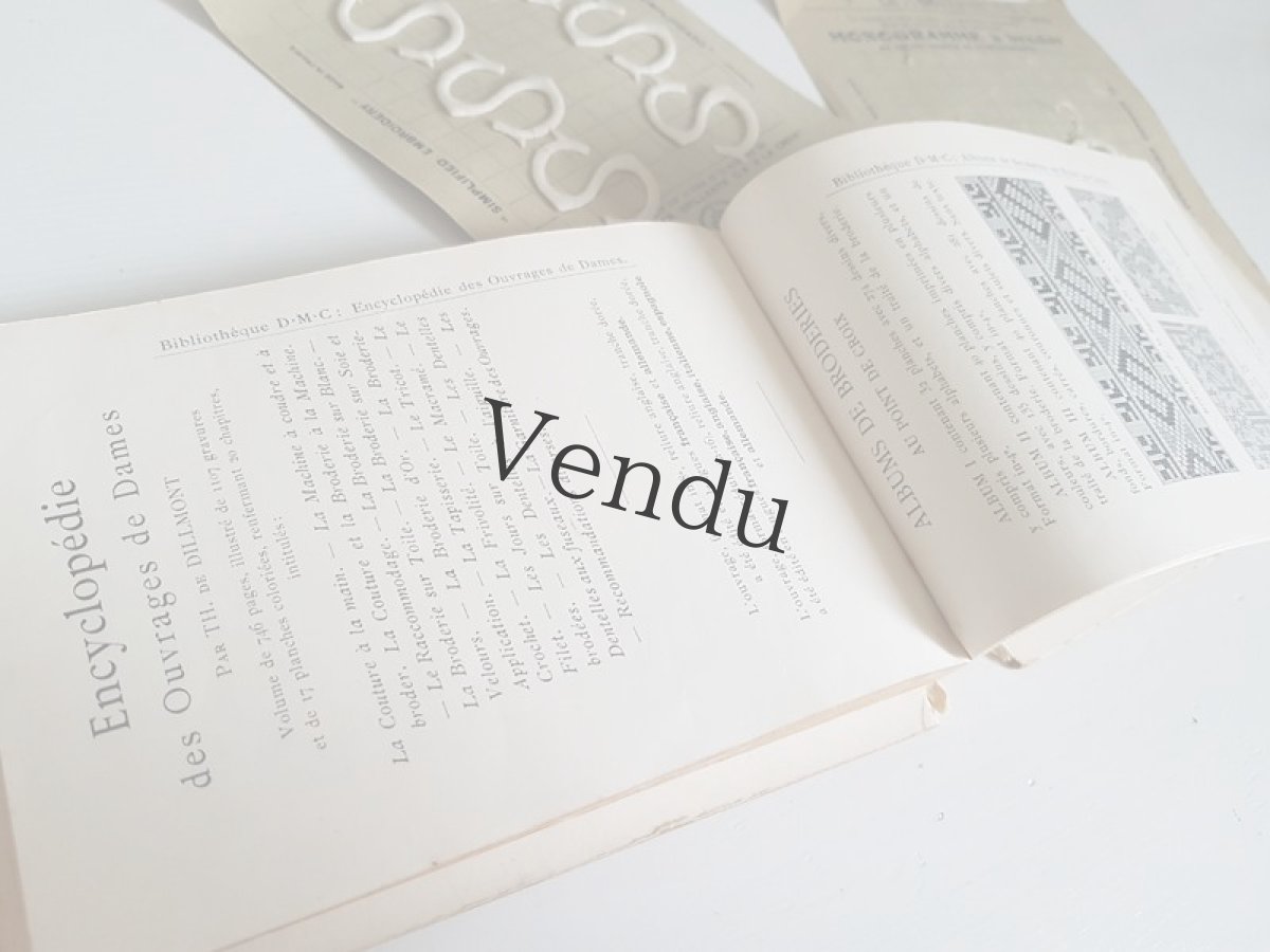 画像8: フランスアンティーク　DMC 刺繍アルファベット図案集 ALPHABET DE LA BRODEUSE (8)