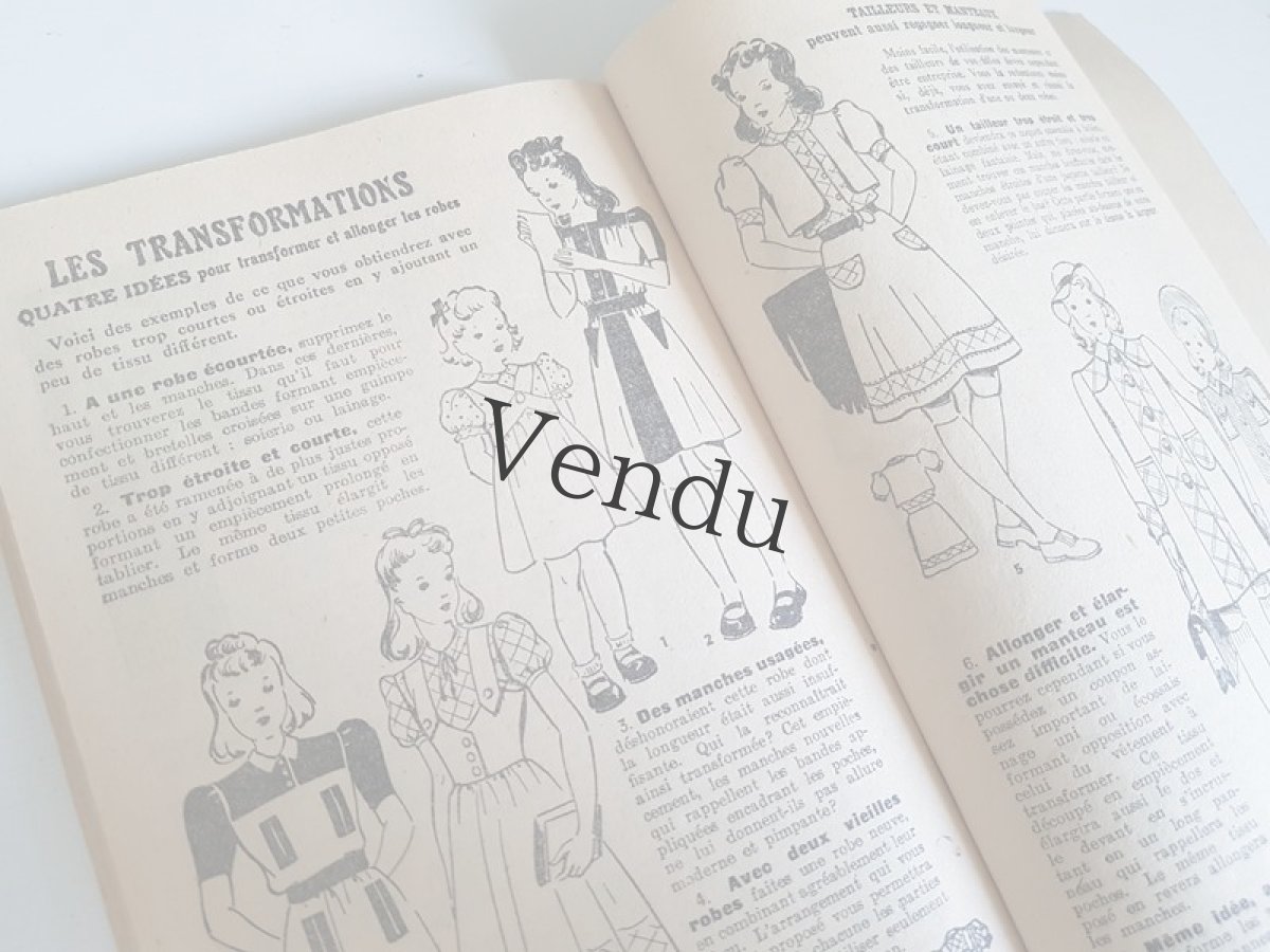 画像6: フランスヴィンテージ　メルスリー本 J'habille mes enfants moi-même 1948年発行 (6)
