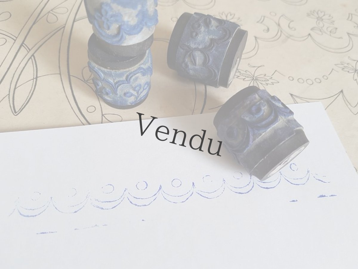 画像2: フランスアンティーク　刺繍用スタンプ (2)