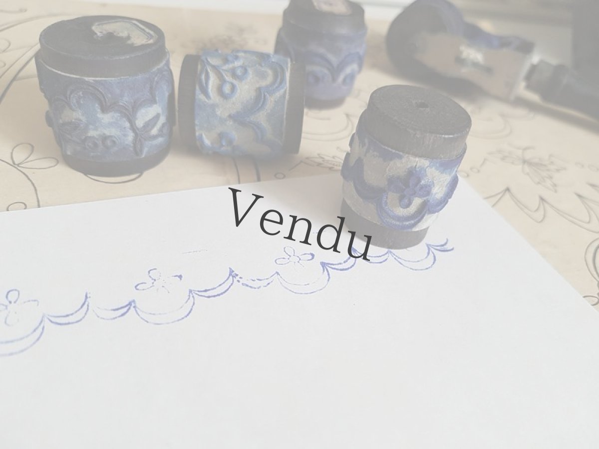 画像2: フランスアンティーク　刺繍用スタンプ (2)