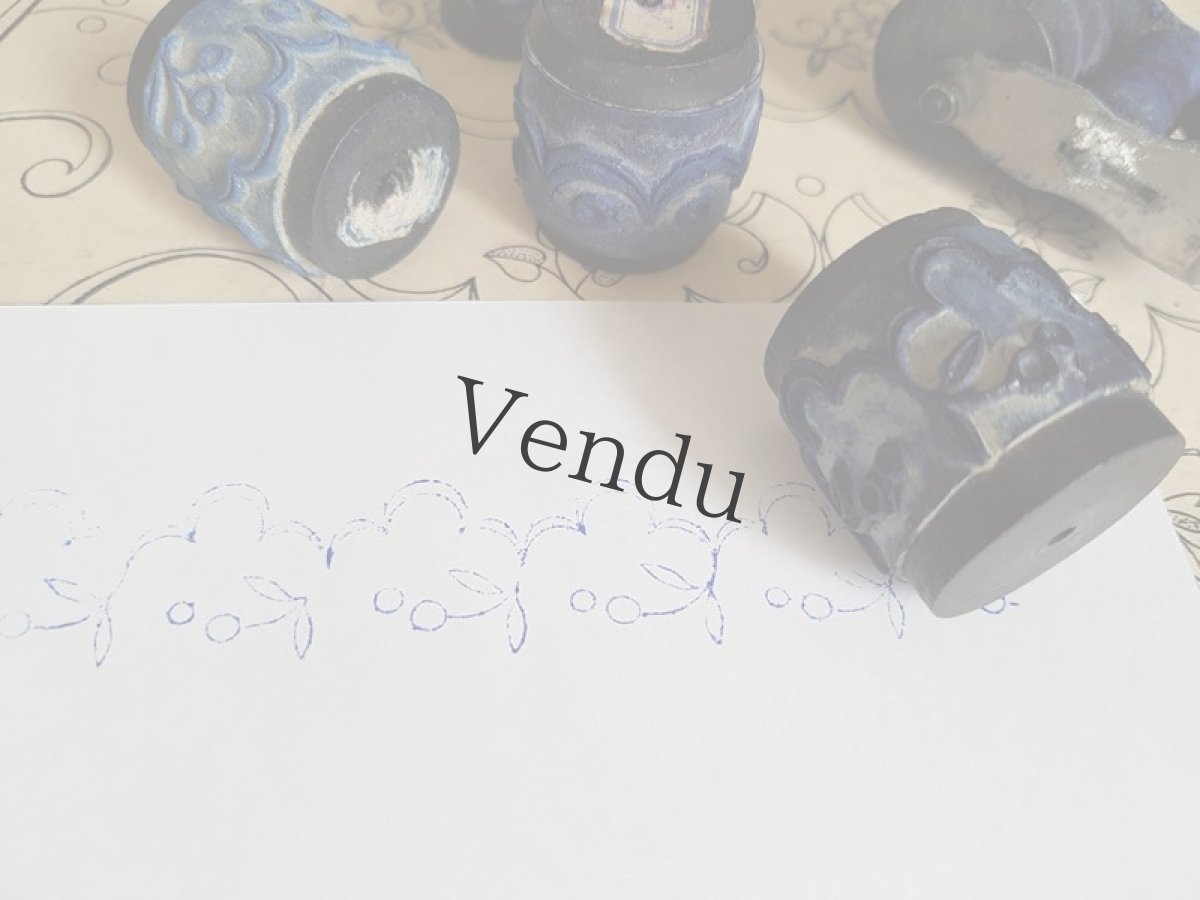 画像2: フランスアンティーク　刺繍用スタンプ (2)