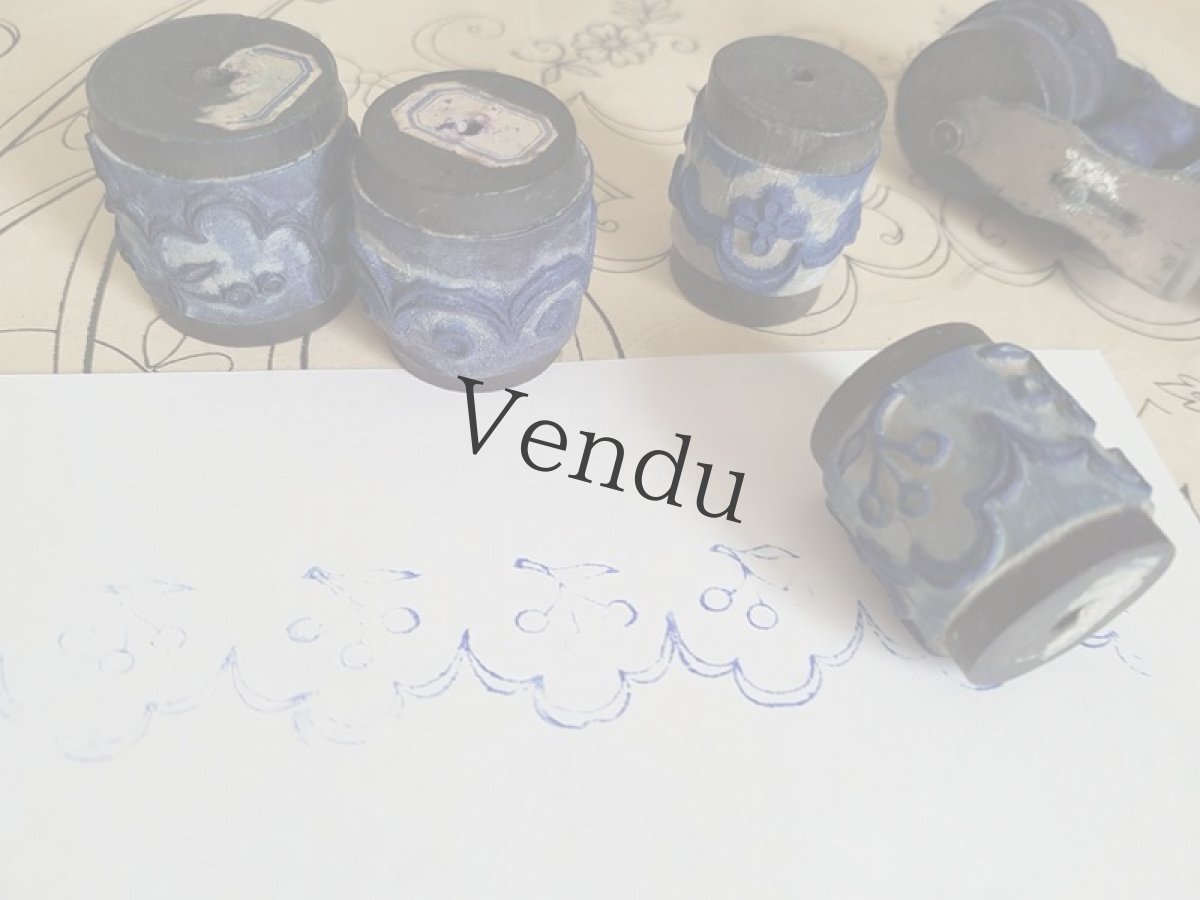 画像2: フランスアンティーク　刺繍用スタンプ (2)