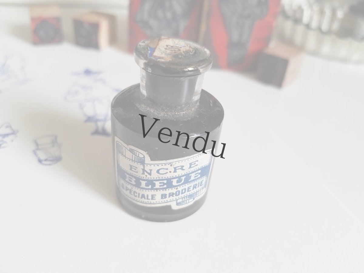 画像2: フランスアンティーク　刺繍用インクボトル (2)