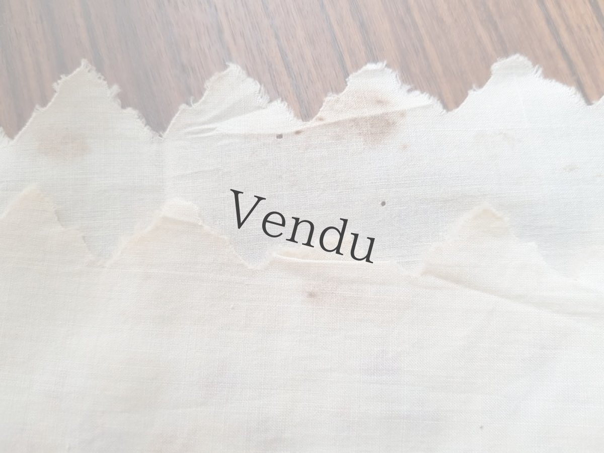 画像6: フランスヴィンテージ　植物柄刺繍リボントリム (6)