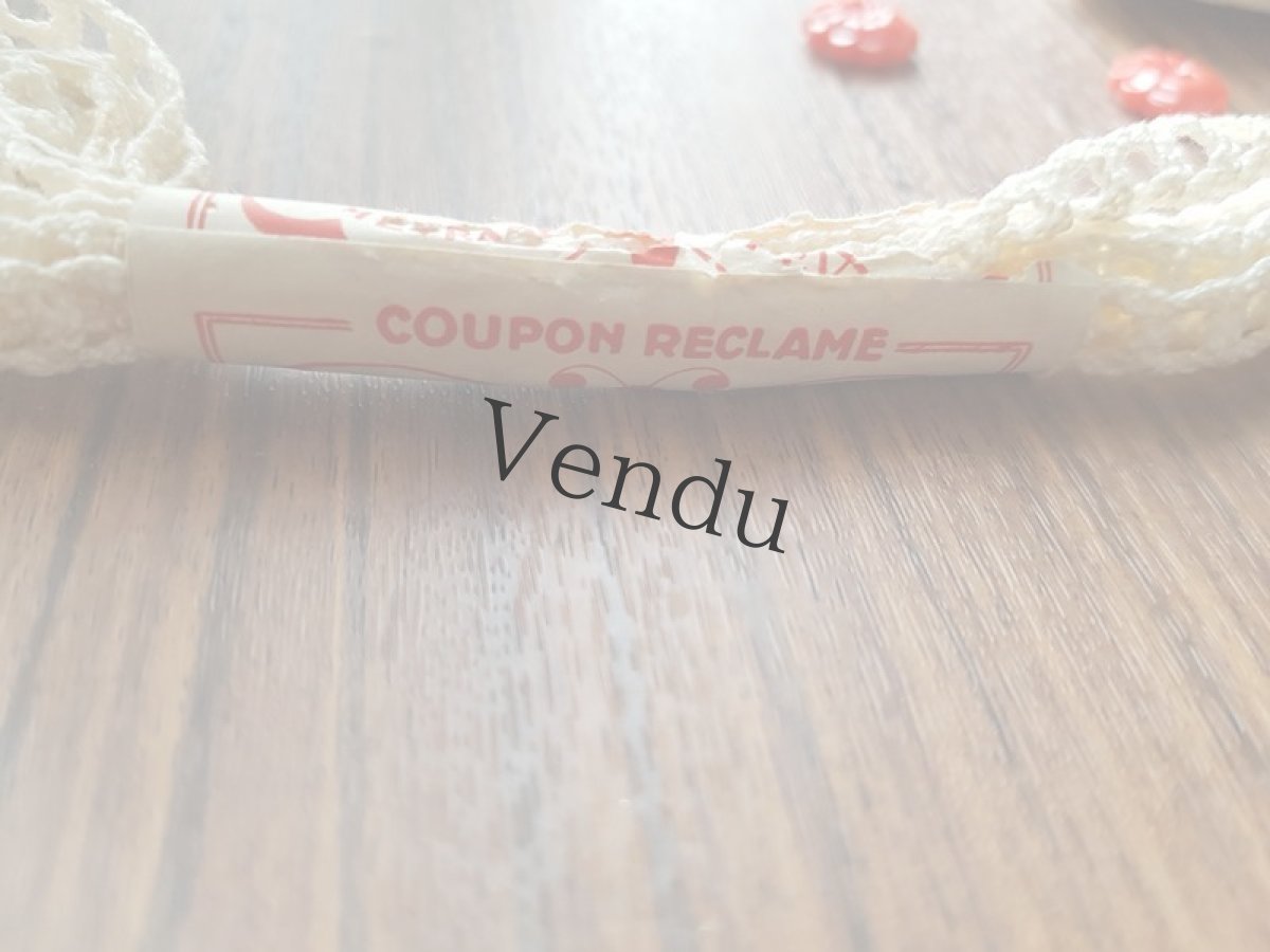 画像4: フランスヴィンテージ　ラベル付きレースブレード (4)