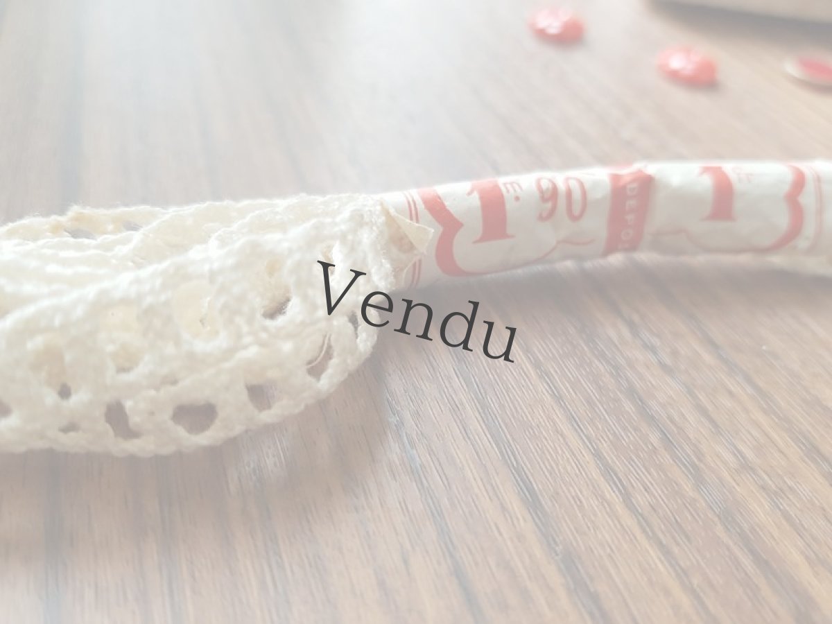 画像3: フランスヴィンテージ　ラベル付きレースブレード (3)